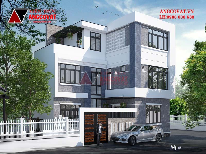 Tìm hiểu đơn giá xây dựng 1m2 nhà ở Hà Nội thông qua mẫu biệt thự 3 tầng 70m2