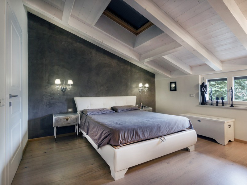 Thiết kế tầng gác mái thành phòng ngủ cho đàn ông độc thân