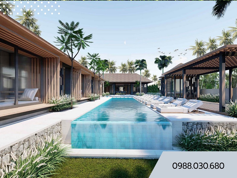 Công trình thiết kế mẫu nhà villa cấp 4 nghỉ dưỡng thu hút khách du lịch đẹp
