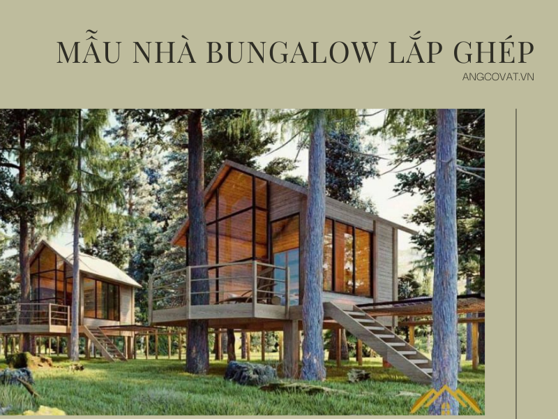 Khái niệm mẫu nhà bungalow lắp ghép