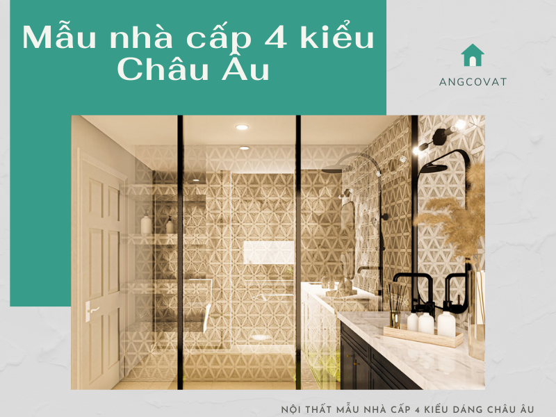 Phối cảnh nội thất 6: Khu vực phòng tắm có sự bố trí rộng rãi, gọn gàng, sang trọng thể hiện đúng phong cách Châu Âu.