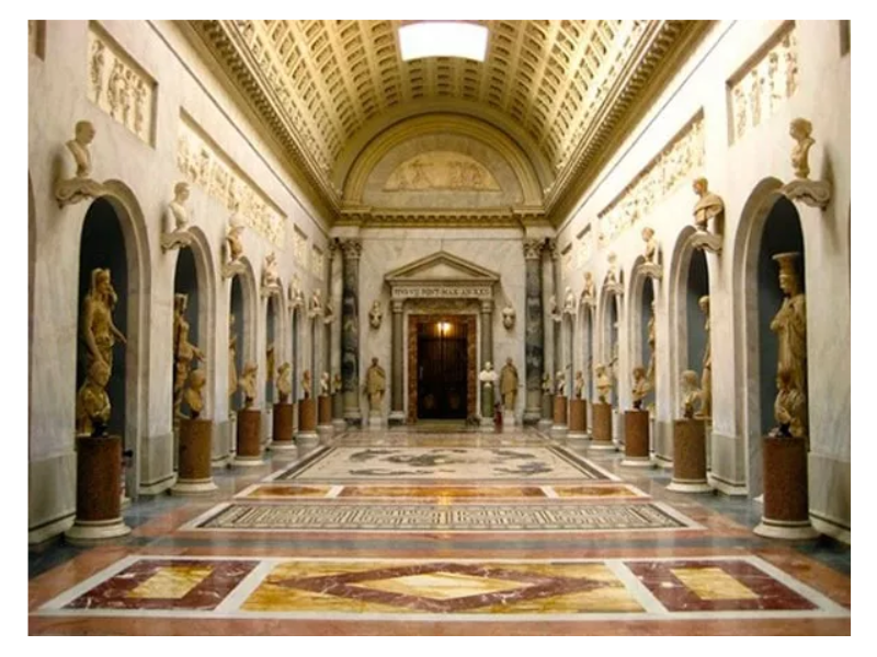 Kiến trúc viện bảo tàng Vatican trong Thánh đường Vatican