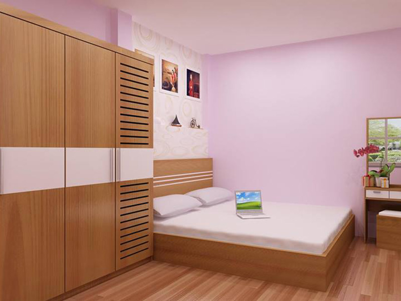 nội thất thông minh cho phòng ngủ với tủ âm tường