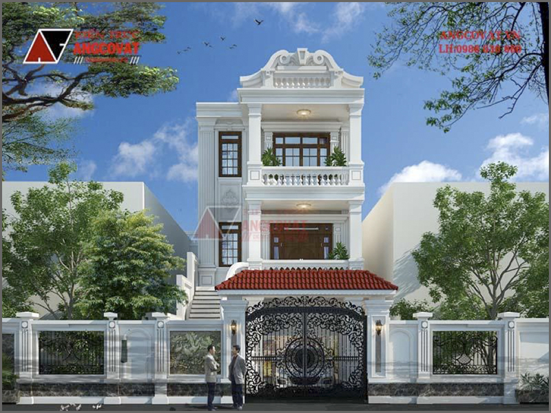Mặt tiền nhà phố tân cổ điển đẹp 3 tầng 150m2 của gia chủ tại Quảng Ninh  – View 1