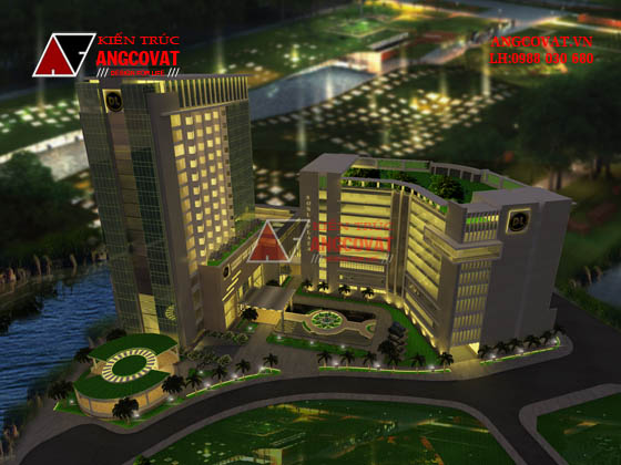 Thiết kế trung tâm thương mại khách sạn 4 sao pa1-3