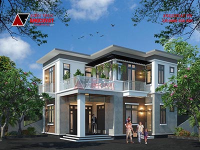 Phương án thiết kế cải tạo nhà 1 tầng thành 2 tầng mái bằng 100m2 ở Gia Lâm BT514040