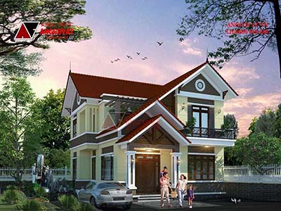 Chia sẻ bản vẽ mẫu thiết kế nhà 2 tầng 10x12m 4 phòng ngủ 110m2 đẹp BT630060