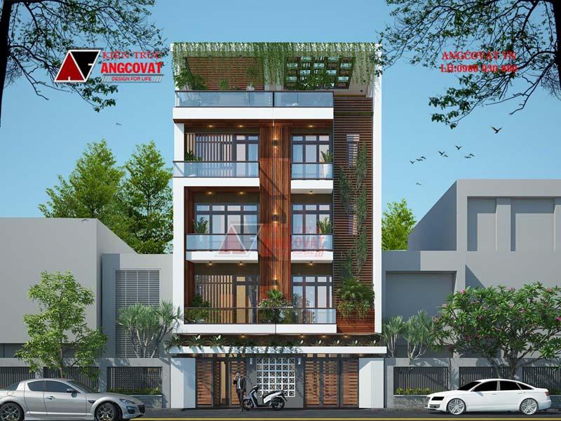 Thiết kế nhà 5 tầng 60m2 hiện đại tối ưu công năng ở Hà Nội NP520070