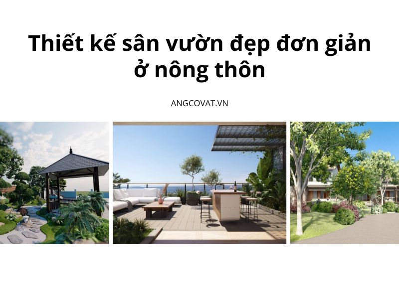 Các mẫu thiết kế sân vườn đẹp đơn giản ở nông thôn hứa hẹn bùng nổ 2026
