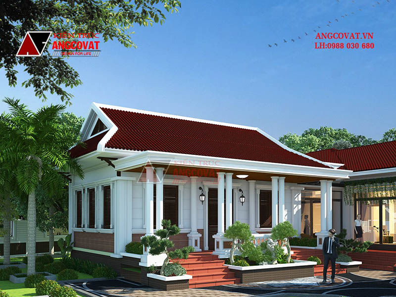 Bản vẽ thiết kế nhà ở cấp 4 và nhà thờ truyền thống tại Huế BT1270522