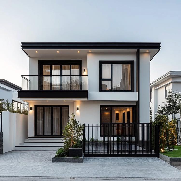 Mặt bằng nhà 9x13m 2 tầng 5 phòng ngủ cho gia đình nhiều người