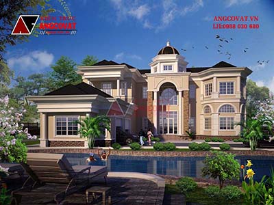 Mẫu dinh thự đẹp diện tích 600m2 phong cách Châu Âu lớn nhất Việt Nam BT109126