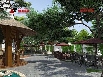 Ý tưởng thiết kế quán cafe sân vườn mộc mạc giản dị đẹp ở Thanh Hóa BT531080
