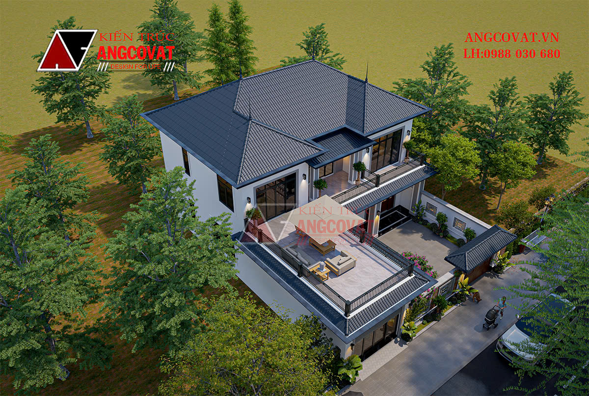 Nhà 3 gian 2 tầng mái nhật 140m2 kết hợp kinh doanh - Giải pháp vừa ở vừa sinh lời hiệu quả BT1120626