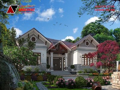 Chi tiết bản vẽ thiết kế cảnh quan sân vườn nhà 1 tầng 180m2 ai cũng muốn xây BT3121121