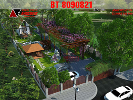 Xây nhà kiểu Bungalow nghỉ dưỡng 25m2 có gác lửng ở Vũng Tàu BT8090821