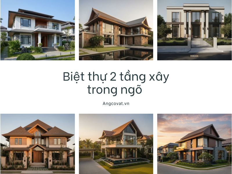 12+ mẫu biệt thự 2 tầng xây trong ngõ đẹp và sang trọng 2026