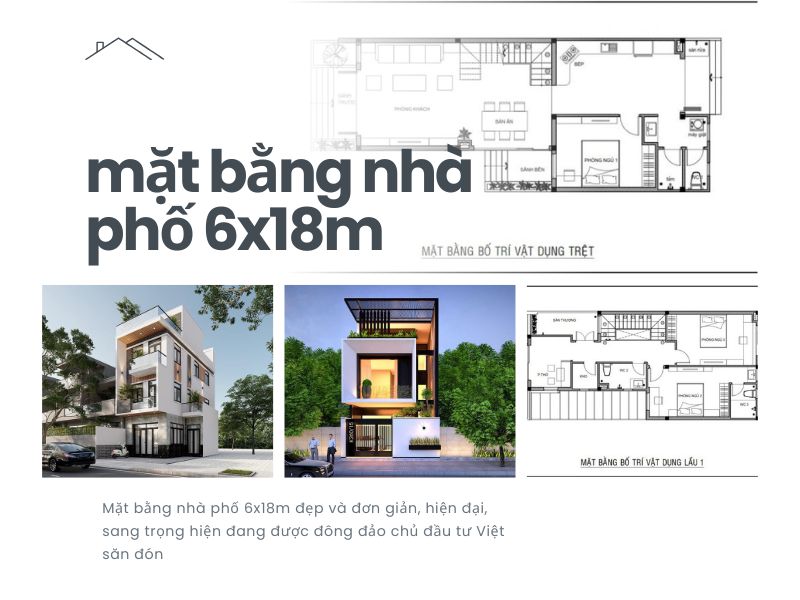 Top 12+ các mẫu mặt bằng nhà phố 6x18m đẹp và độc đáo trong 2026