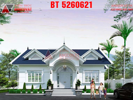 Ngỡ ngàng với vẻ đẹp hiện đại của mẫu nhà 1 tầng ngang 17m sâu 12m ở quê BT5260621