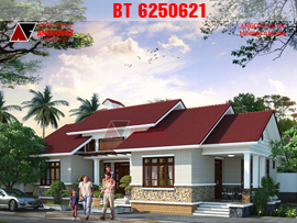 Tư vấn thiết kế và quy hoạch mẫu biệt thự vườn 1 tầng mái ngói 160m2 yên bình BT6250621
