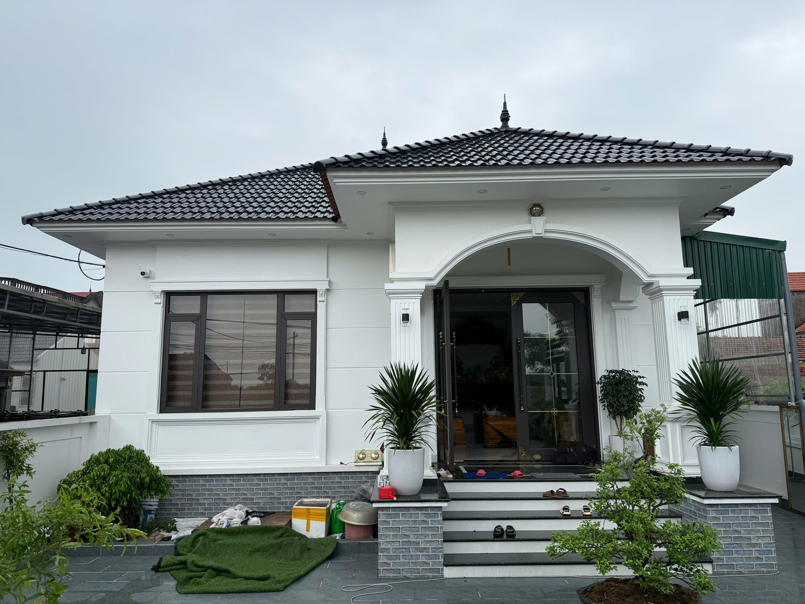 Xây nhà 1 tầng 160m2 hết bao nhiêu tiền? Update tiến độ hoàn thiện 
