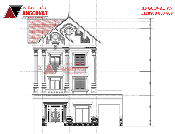 Tư vấn thiết kế nhà 4×16 có thang máy đẹp, phù hợp nhà phố đô thị kết hợp kinh doanh NP1151026
