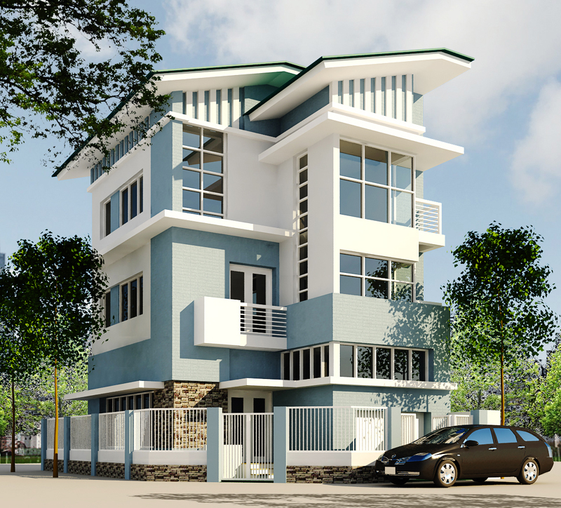 Tư vấn thiết kế nhà 4×16 có thang máy đẹp, phù hợp nhà phố đô thị kết hợp kinh doanh NP1151026