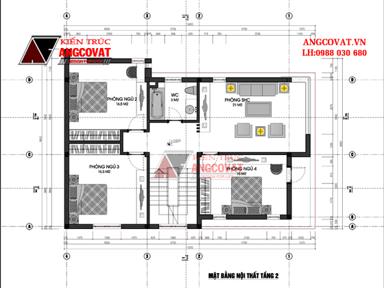Tư vấn thiết kế nhà 4×16 có thang máy đẹp, phù hợp nhà phố đô thị kết hợp kinh doanh NP1151026