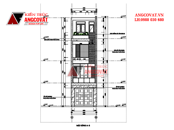 Tư vấn thiết kế nhà 4×16 có thang máy đẹp, phù hợp nhà phố đô thị kết hợp kinh doanh NP1151026