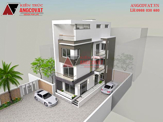 Tư vấn thiết kế nhà 4×16 có thang máy đẹp, phù hợp nhà phố đô thị kết hợp kinh doanh NP1151026