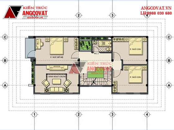 Tư vấn thiết kế nhà 4×16 có thang máy đẹp, phù hợp nhà phố đô thị kết hợp kinh doanh NP1151026