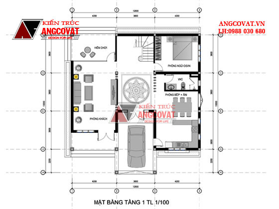 Tư vấn thiết kế nhà 4×16 có thang máy đẹp, phù hợp nhà phố đô thị kết hợp kinh doanh NP1151026