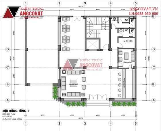 Tư vấn thiết kế nhà 4×16 có thang máy đẹp, phù hợp nhà phố đô thị kết hợp kinh doanh NP1151026