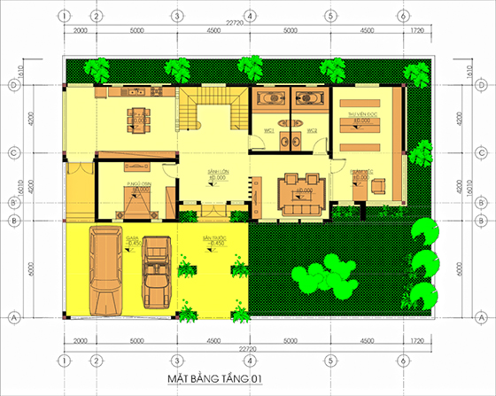 Tư vấn thiết kế nhà 4×16 có thang máy đẹp, phù hợp nhà phố đô thị kết hợp kinh doanh NP1151026