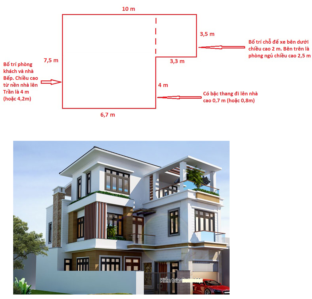 Tư vấn thiết kế nhà 4×16 có thang máy đẹp, phù hợp nhà phố đô thị kết hợp kinh doanh NP1151026