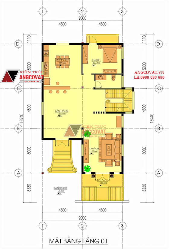 Tư vấn thiết kế nhà 4×16 có thang máy đẹp, phù hợp nhà phố đô thị kết hợp kinh doanh NP1151026