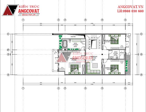 Tư vấn thiết kế nhà 4×16 có thang máy đẹp, phù hợp nhà phố đô thị kết hợp kinh doanh NP1151026