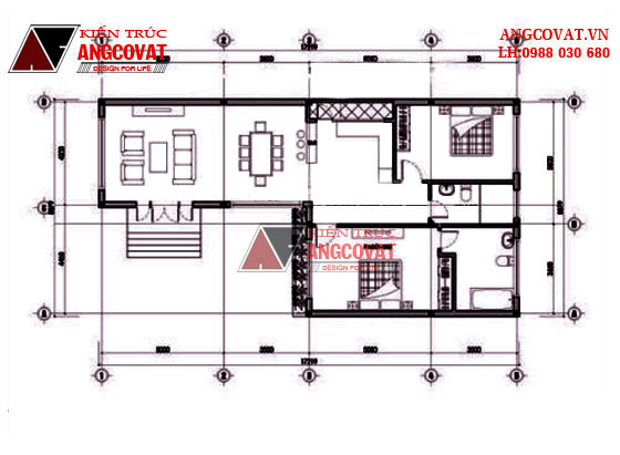 Tư vấn thiết kế nhà 4×16 có thang máy đẹp, phù hợp nhà phố đô thị kết hợp kinh doanh NP1151026