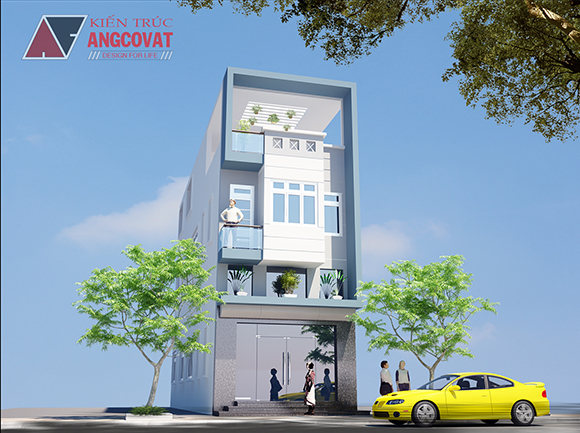 Tư vấn thiết kế nhà 4×16 có thang máy đẹp, phù hợp nhà phố đô thị kết hợp kinh doanh NP1151026