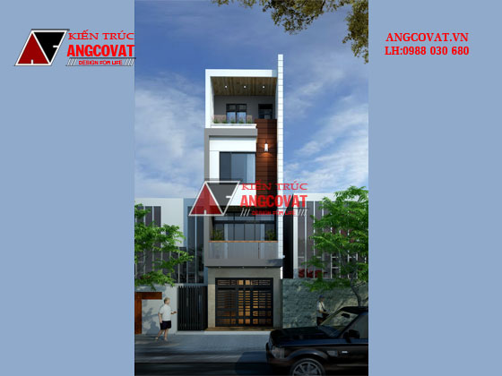 Tư vấn thiết kế nhà 4×16 có thang máy đẹp, phù hợp nhà phố đô thị kết hợp kinh doanh NP1151026