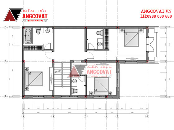 Tư vấn thiết kế nhà 4×16 có thang máy đẹp, phù hợp nhà phố đô thị kết hợp kinh doanh NP1151026