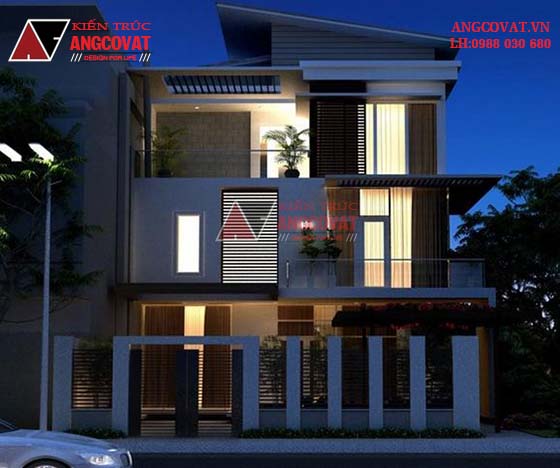 Tư vấn thiết kế nhà 4×16 có thang máy đẹp, phù hợp nhà phố đô thị kết hợp kinh doanh NP1151026