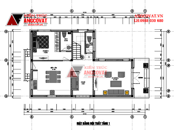 Tư vấn thiết kế nhà 4×16 có thang máy đẹp, phù hợp nhà phố đô thị kết hợp kinh doanh NP1151026