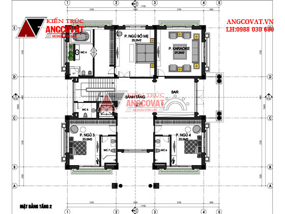 Tư vấn thiết kế nhà 4×16 có thang máy đẹp, phù hợp nhà phố đô thị kết hợp kinh doanh NP1151026