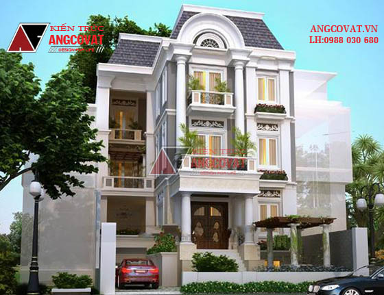 Tư vấn thiết kế nhà 4×16 có thang máy đẹp, phù hợp nhà phố đô thị kết hợp kinh doanh NP1151026