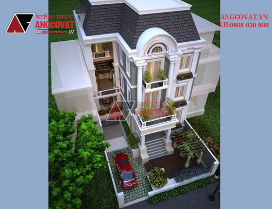 Tư vấn thiết kế nhà 4×16 có thang máy đẹp, phù hợp nhà phố đô thị kết hợp kinh doanh NP1151026