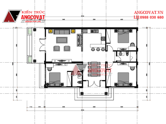 Tư vấn thiết kế nhà 4×16 có thang máy đẹp, phù hợp nhà phố đô thị kết hợp kinh doanh NP1151026