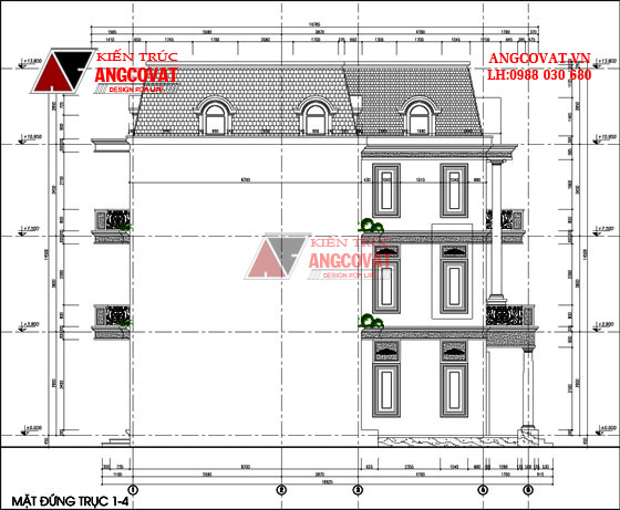 Tư vấn thiết kế nhà 4×16 có thang máy đẹp, phù hợp nhà phố đô thị kết hợp kinh doanh NP1151026