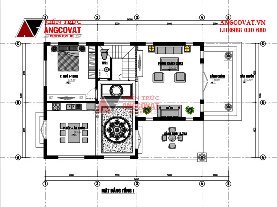 Tư vấn thiết kế nhà 4×16 có thang máy đẹp, phù hợp nhà phố đô thị kết hợp kinh doanh NP1151026