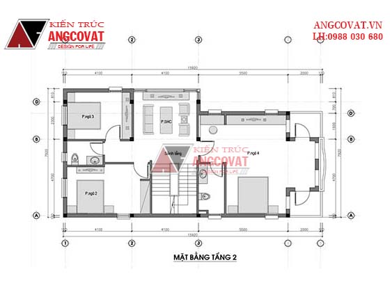 Tư vấn thiết kế nhà 4×16 có thang máy đẹp, phù hợp nhà phố đô thị kết hợp kinh doanh NP1151026